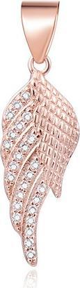 Produktbild Beneto Gold-plated pendant with zircons Angel wing AGH594-ROSE (L)