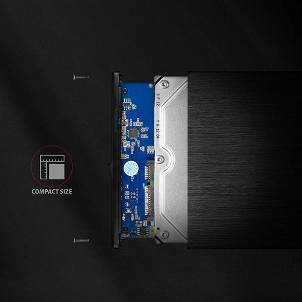 Produktbild Axagon EE35-XA3 - HDD-Gehäuse - 3.5 Zoll - SATA - Serial ATA II - Serial ATA III - 5 Gb (3.5")