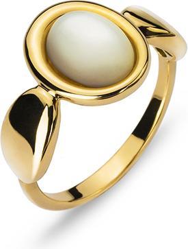 Natsumi Schmuck Ring Gelbgold 18K/750 mit Perlmutt oval