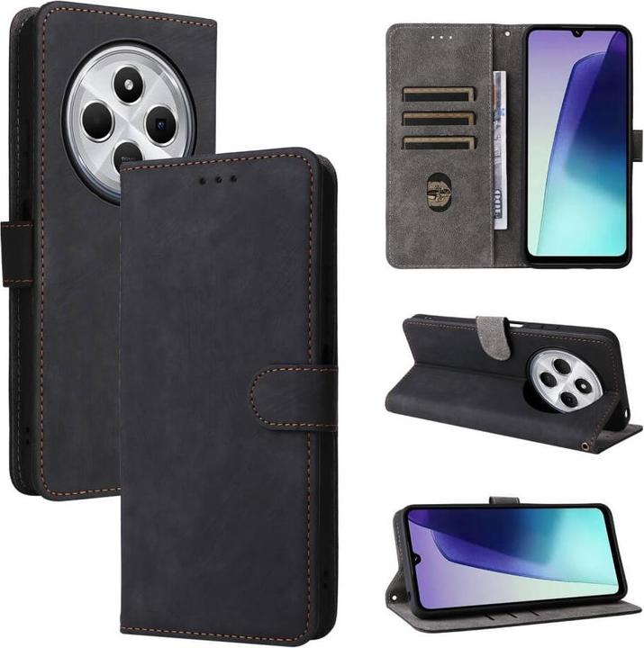 Produktbild Cover-Discount Xiaomi Redmi 14C / Poco C75 - Ledertasche mit RFID Blocker (Xiaomi Redmi 14C, Xiaomi Poco C75, Xiaomi Redmi 4)