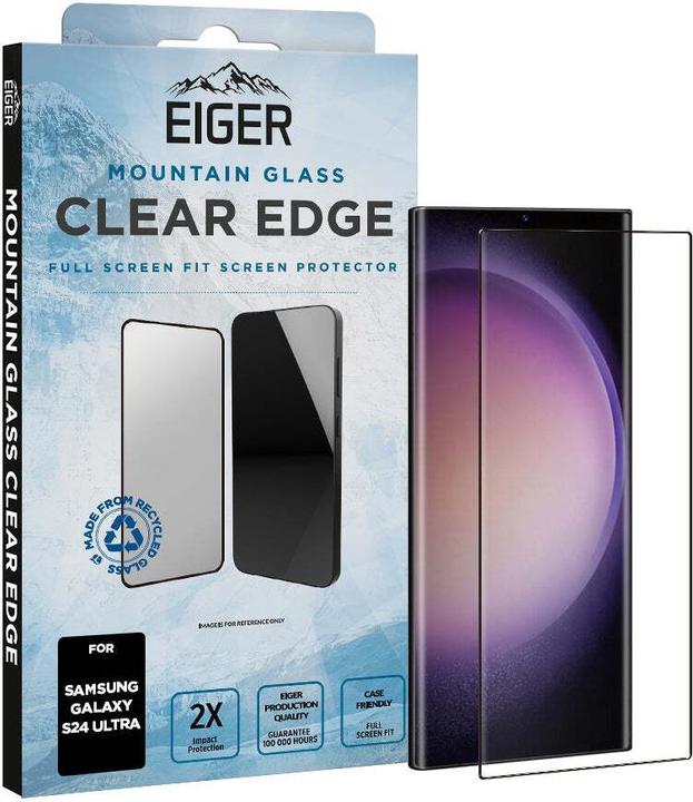Actual product image Eiger Mountain Glass Clear Edge (1 Piece, Samsung Galaxy S24 Ultra)