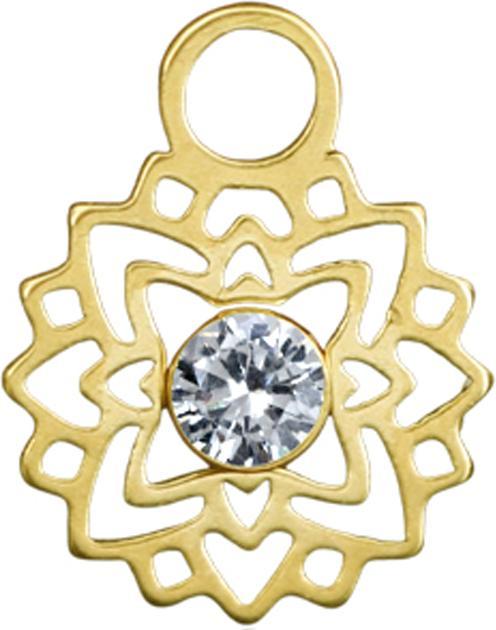 Immagine prodotto Chaotic Trading Anhänger vergoldet Blume Kristall silber (Acciaio chirurgico 316L, senza ottone)