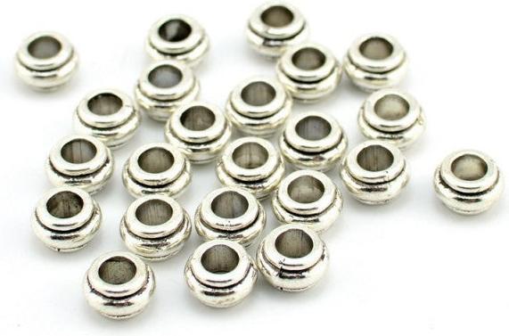 Produktbild Hermex Bead Perle - Silbrig (Zink-Legierung)