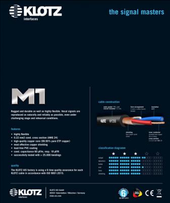 Image du produit Klotz M1MS1K1000 (10 m)