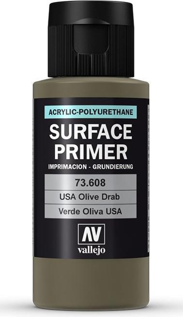 Image du produit Vallejo Surface Primer - U.S. Olive Drab (73.608)