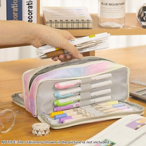Produktbild Only-Bags.Store Federmäppchen mit 3 Fächern Grosses Fassungsvermögen Federmäppchen Federmäppchen für Schule & Büro