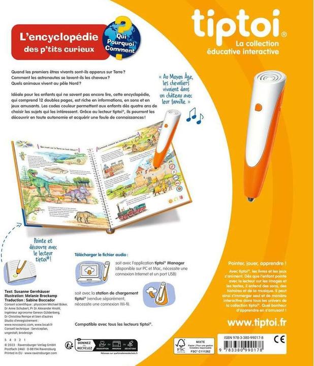 Produktbild tiptoi Die Enzyklopädie der kleinen Neugierigen (Französisch, Collectif, 2023)