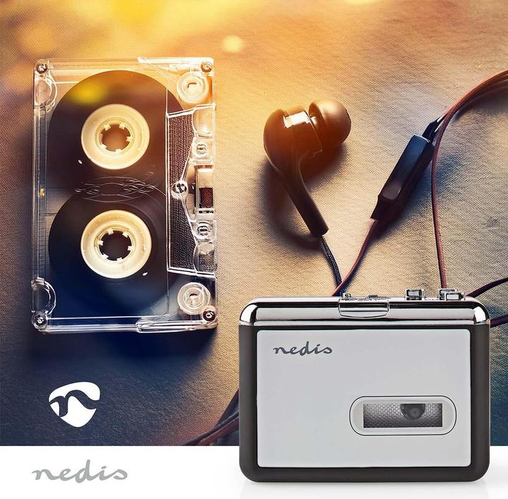 Image du produit Nedis Convertisseur USB portable de cassettes en MP3 - Convertissez des cassettes au format MP3 - Avec