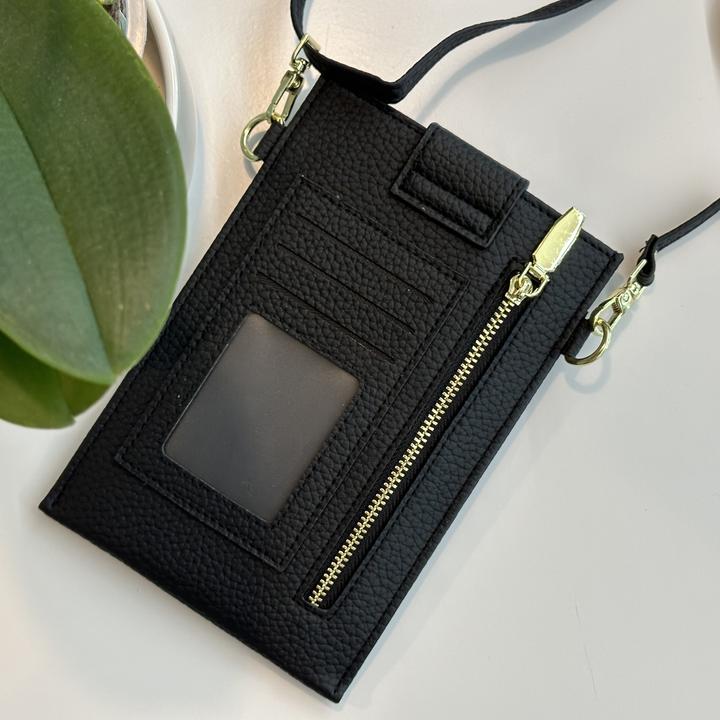 Produktbild PhoneLook Elegantes umhänge Etui universel für Smartphone bis 6.7 Zoll aus mit Brieftasche (Apple iPhone 4)