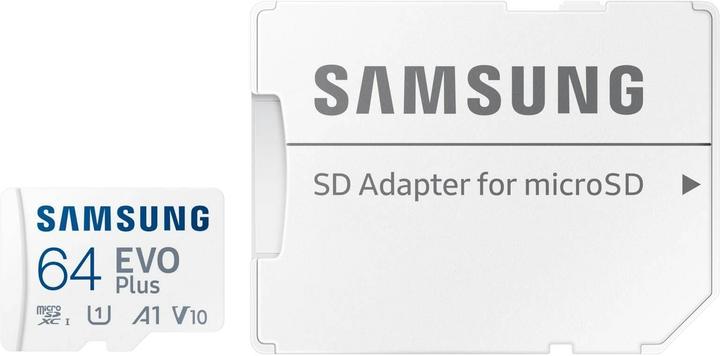 Actual product image Samsung EVO Plus (64 GB, microSDXC, U1, UHS-I)