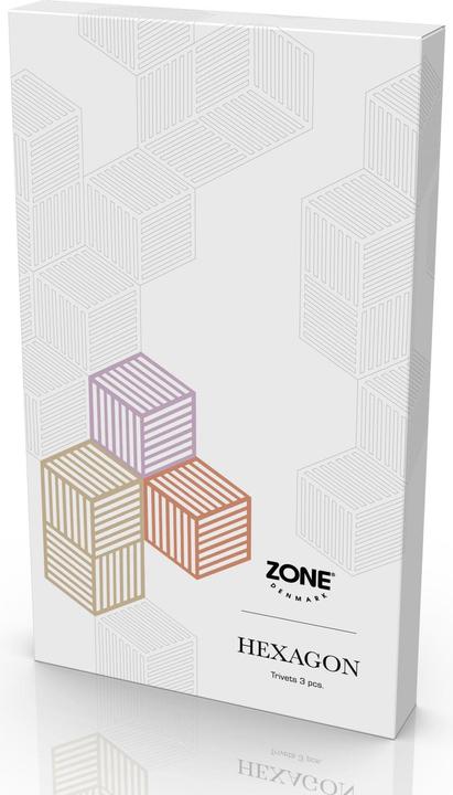 Produktbild Zone Denmark Untersetzer-Set Hexagon.Indigo.32703 (3 x, Pfannenuntersetzer)
