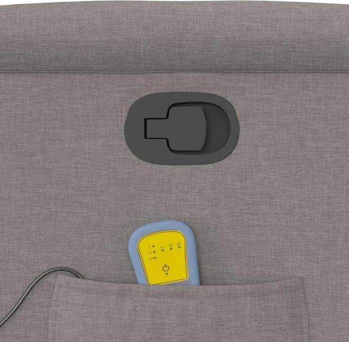 Actual product image VidaXL Massage chair with stand-up aid Taupe fabric