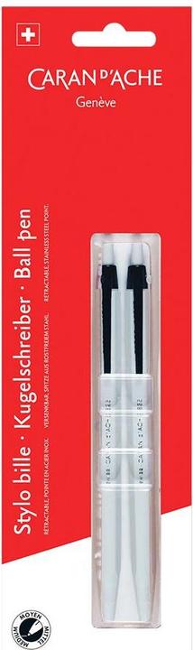Produktbild Caran d'Ache 825 Kugelschreiber im Blister (Schwarz, 2 x)