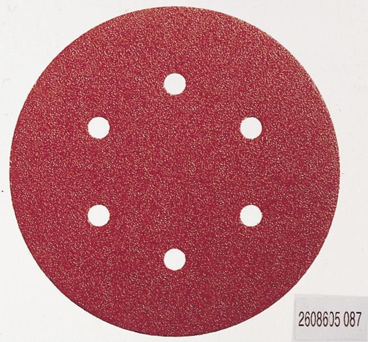 Bosch Professional Zubehör Sanding sheet C430, 150 mm, 60, 120, 240, 6 holes, Velcro, pack of 6 (60, 120, 240)