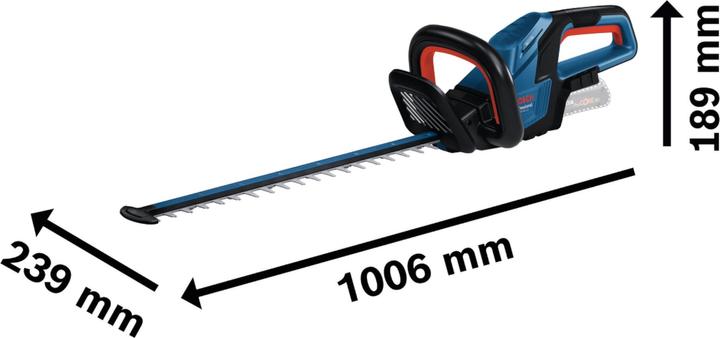 Produktbild Bosch Professional Bosch GHE 18V-50 Professional Akku Heckenschere 18 V 50 cm Brushless + 1x ProCORE Akku 4,0 Ah + (Akkuheckenschere)