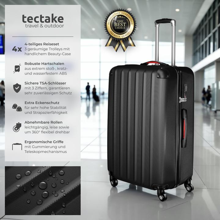 Produktbild tectake Hartschalenkoffer (90 l, L (90 - 115l))