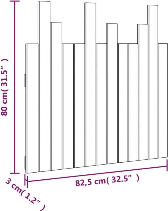 Actual product image VidaXL Ammon (82.5 x 3 x 80 cm)