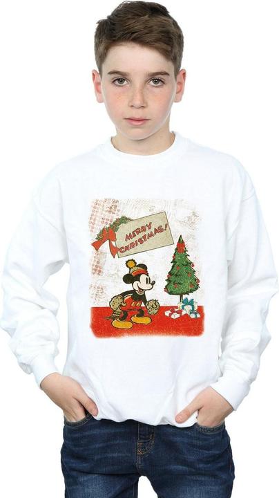 Actual product image Disney Boys Mickey Mouse Vintage Christmas Sweatshirt (116)