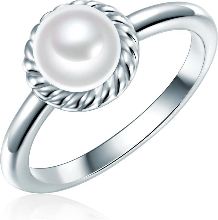 Produktbild Valero Pearls Damen Sterling Silber Zirkonia Süsswasser-Zuchtperle silber - 32366 (52, 925 Silber)