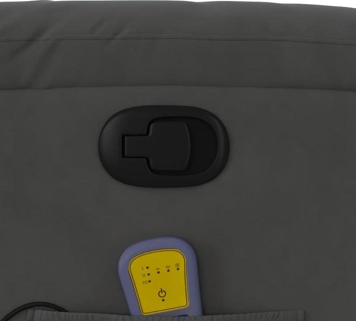 Produktbild VidaXL Massagesessel Dunkelgrau Mikrofasergewebe,Farbe