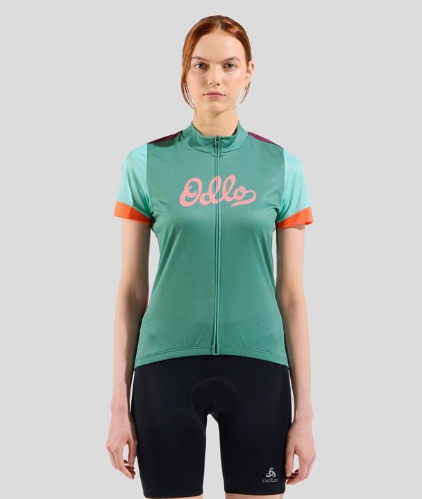 Actual product image Odlo T-shirt s/u collar s/s full zip ESSENTIAL PRINT (L)