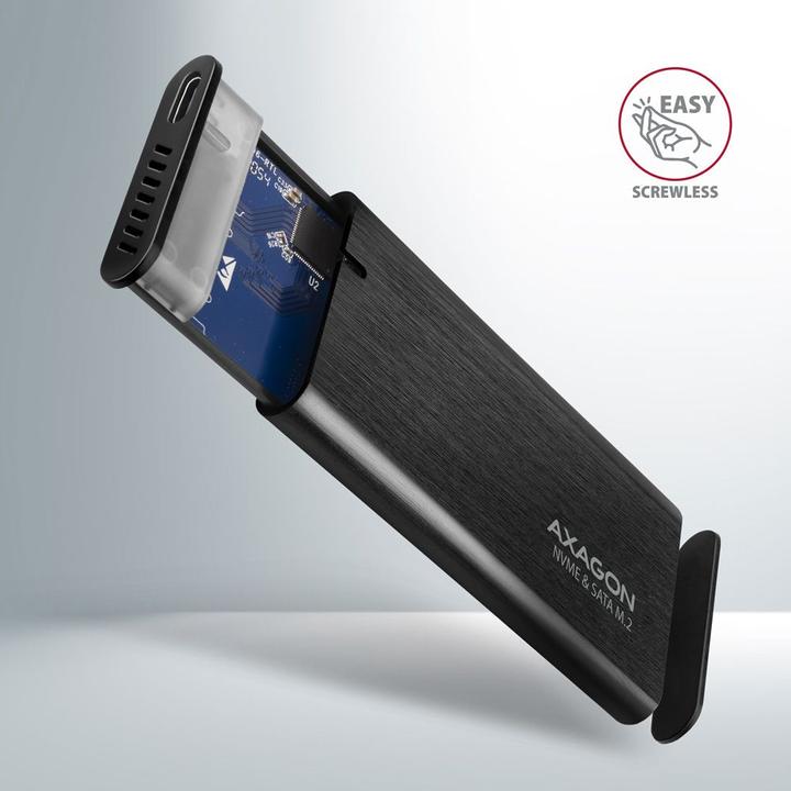 Image du produit Axagon EEM2-SB2 Boîtier USB-C 3.2 Gen 2, M.2 SSD - noir (M.2 2260, M.2 2242, M.2 2280)