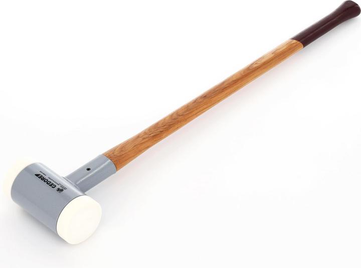 Actual product image Gedore Recoilless soft-face hammer, Ø 100 mm, hickory handle, replaceable polyamide heads (6935 g)