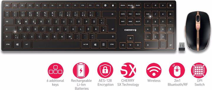 Produktbild CHERRY DW9000 (Eng. Int., Kabellos)