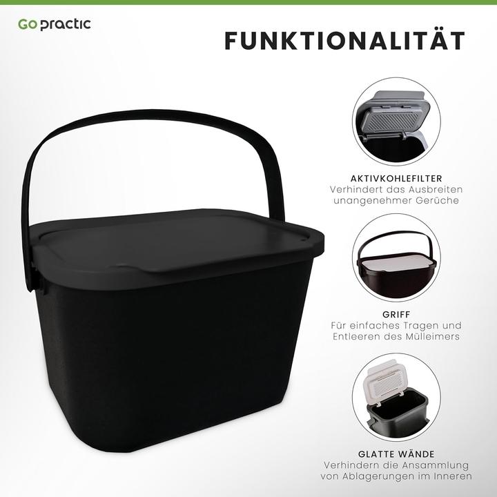 Produktbild Go Practic Biomülleimer (6 l)
