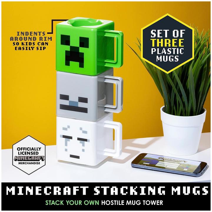 Produktbild Paladone Products MINECRAFT - 3 Mug Empilable (3 x)