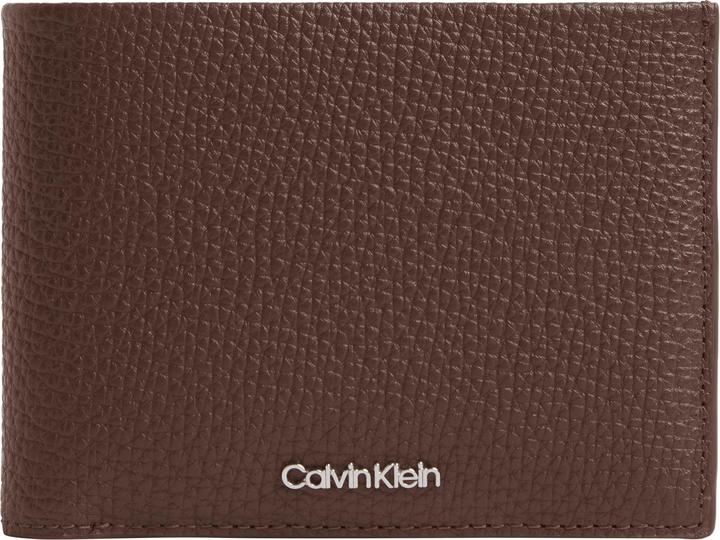 Actual product image Calvin Klein Minimalism Trifold 10CC W/Coin Chester Brown
