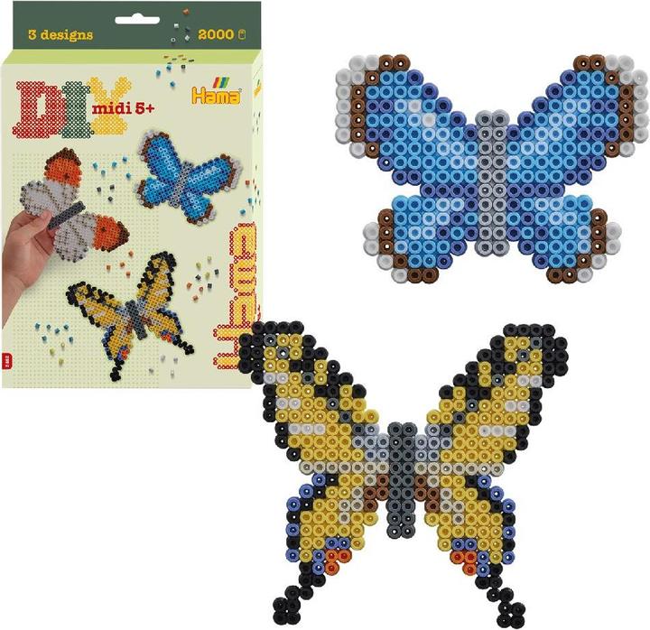 Actual product image Hama Iron on beads starter set midi butterflies