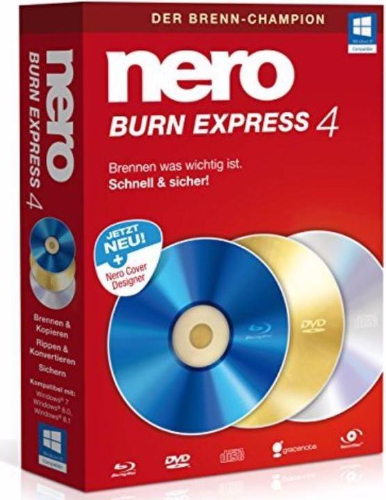 Actual product image Nero Burn Express 4 ML