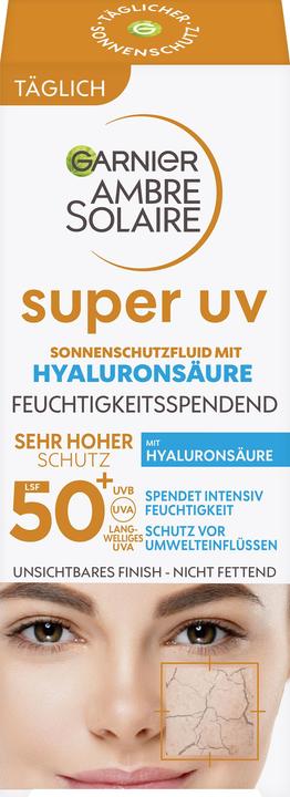 Garnier Ambre Solaire Super UV (Sonnencreme Gesicht, SPF 50+, 40 ml, 150 g)