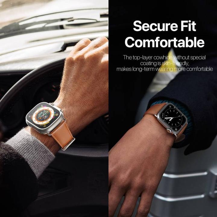 Image du produit Dux Ducis YS Series Bracelet en cuir véritable (45 mm, 44 mm, 42 mm, 49 mm, Cuir véritable)