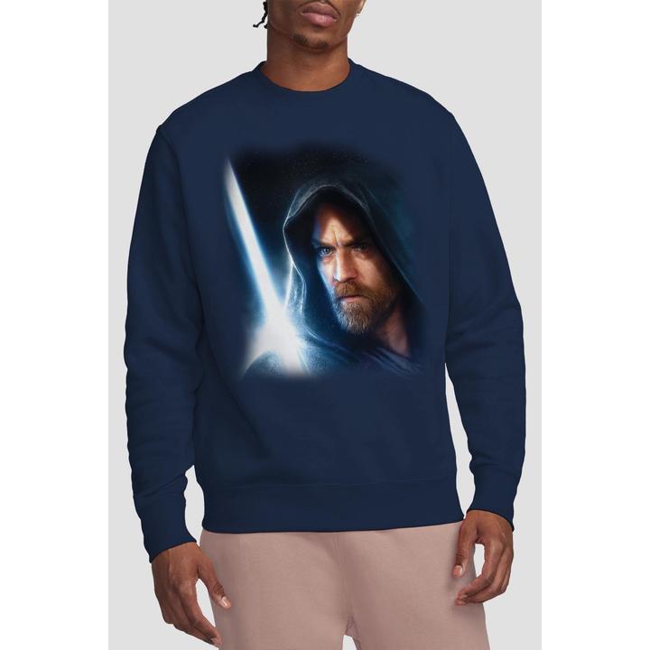 Actual product image Star Wars Unisex Adult Obi Wan Kenobi Poster Sweatshirt (XL)