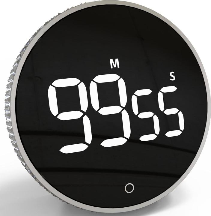 Actual product image Dayhome Digitaler Timer/Stoppuhr YT6712-SR, mit Magnet, silber