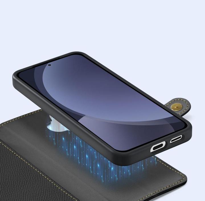 Actual product image Dux Ducis Lawa Series MagSafe Kunstleder Bookcover Hülle (Samsung Galaxy S25)