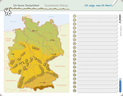 Immagine prodotto Ich kenne Deutschland - 1. Bundesländer & Landeshauptstädte, 2. Flüsse, 3. Gebirge im Set (Tedesco, Katrin Langhans, 2017)