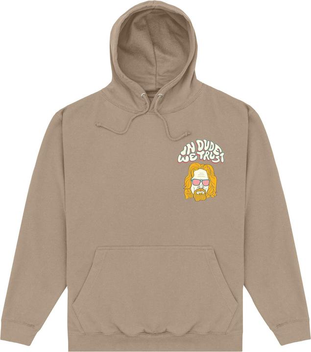 Actual product image The Big Lebowski Unisex Adult In Dude We Trust Hoodie (XXL)