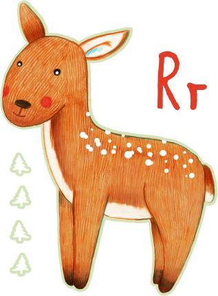 Actual product image Trenddeko Letter R (15 x 20 cm)