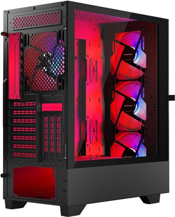 Productafbeelding Modecom Koffer SIROCO ARGB FLOW MIDI USB 3.+TYPE-C (mATX, Mini-ITX)