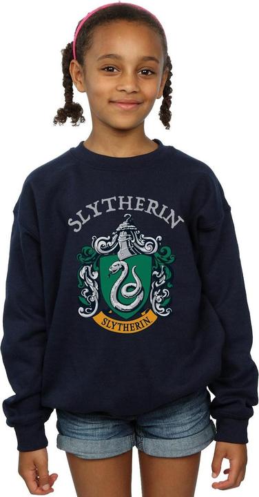 Actual product image Girls Slytherin Crest Sweatshirt (152, 158)
