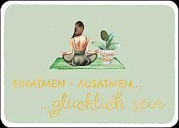 Immagine prodotto Edition Gollong Postkarte / Einatmen, ausatmen... (Yoga) / Quer