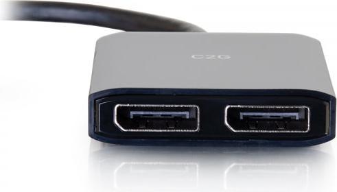 Actual product image C2G DisplayPort(TM) 1.2 to Dual DisplayPort(TM) MST Hub