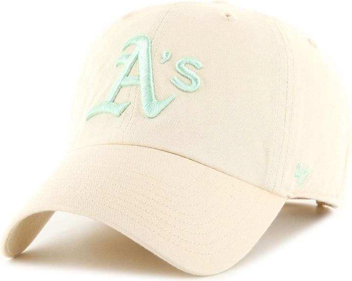 47 Brand Strapback Cap - Clean Up Oakland Athletics Natural