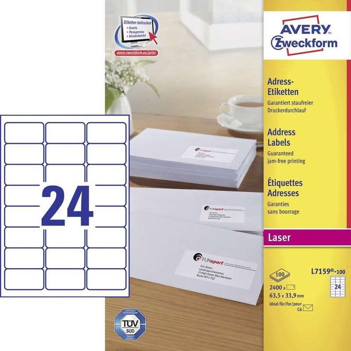 Image du produit Avery Étiquettes d'adresse