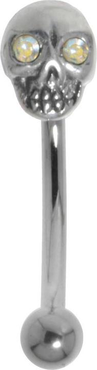 Bijouteria Augenbrauenpiercing (Chirurgenstahl 316L, Kristall, Silber 925)