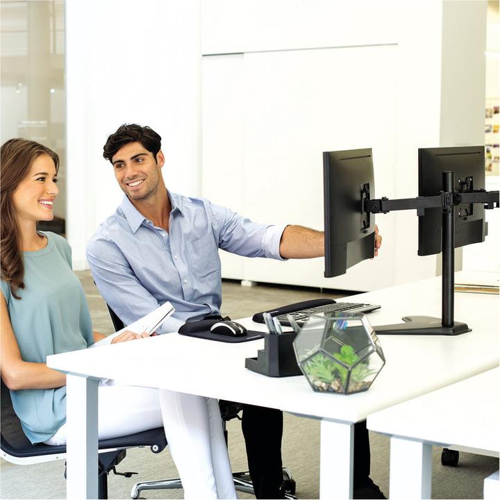 Actual product image Fellowes Freestanding Double Monitor Arm Professional Series (Table, 27")