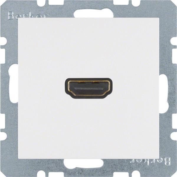 Actual product image Berker HDMI plug-in do m 90 3315438989 Plug-in connector S.1/B.3/B.7 Glass